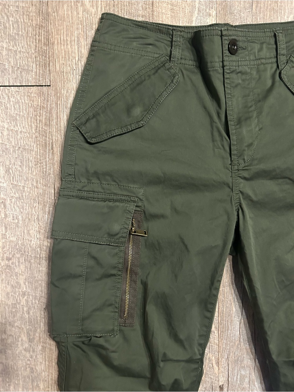 Ralph Lauren Dark Olive Green Cargo Pants - Picture 2 of 10